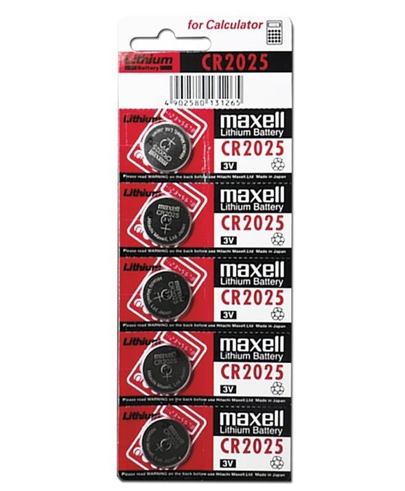 MAXELL CR2025 3V guzik 5szt blister-2235