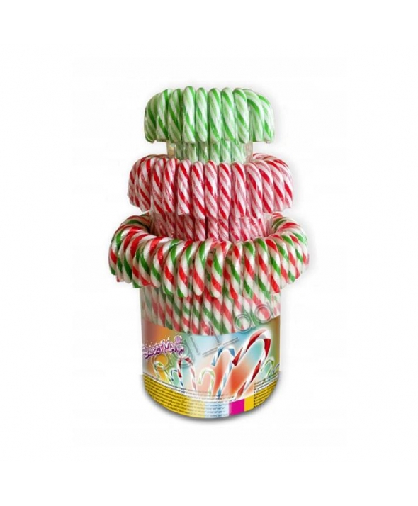 Lizak Laska Candy Cane 3Kolory* 12g a'100szt-3801